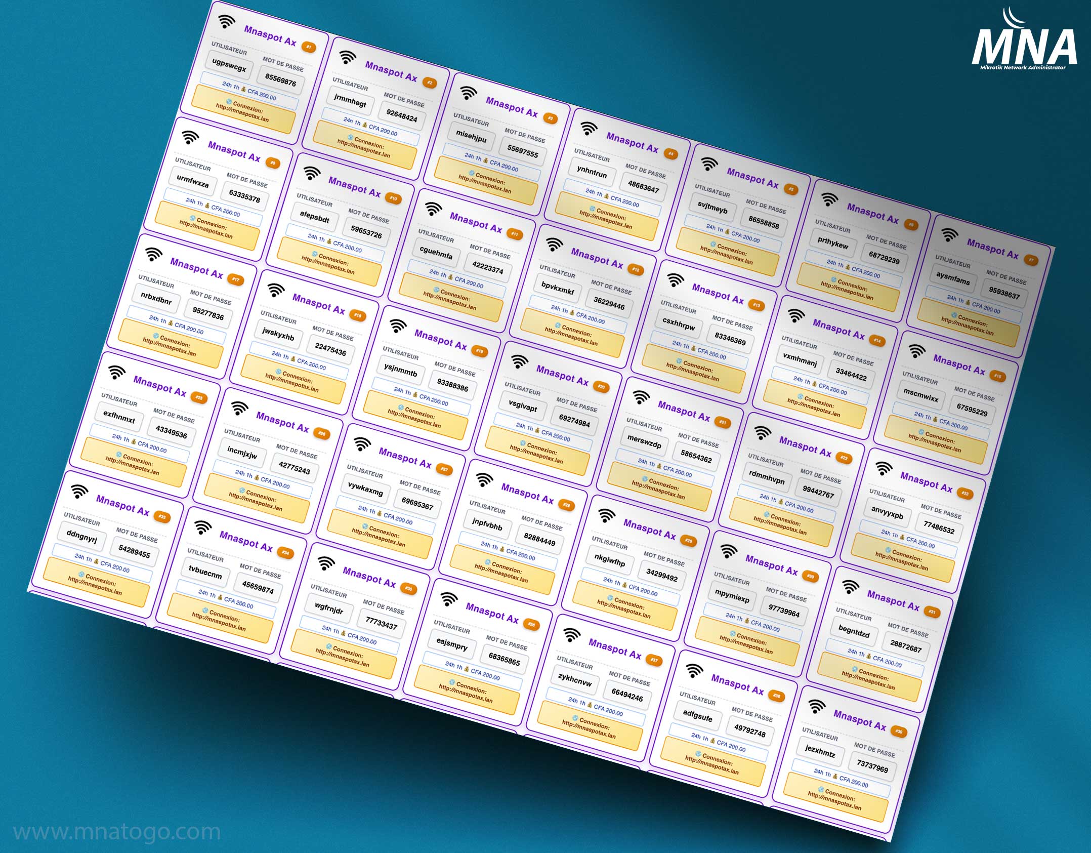 Mikrotik tiket template 2